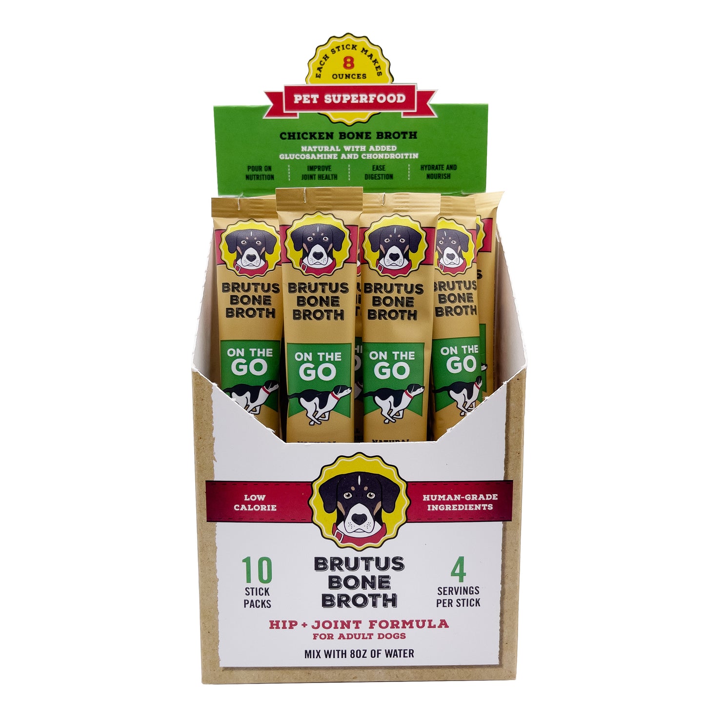 POS holder for 10 Chicken Instant Brutus Bone Broth Sticks