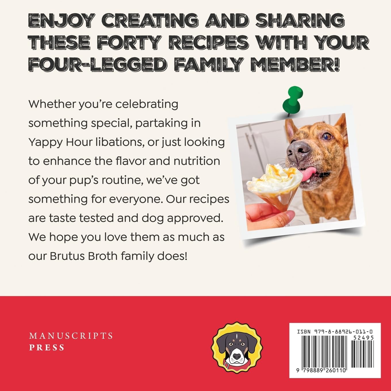 Beyond the Bowl: 40 Recipes for Your Dog That Your Family Will Love Book Back