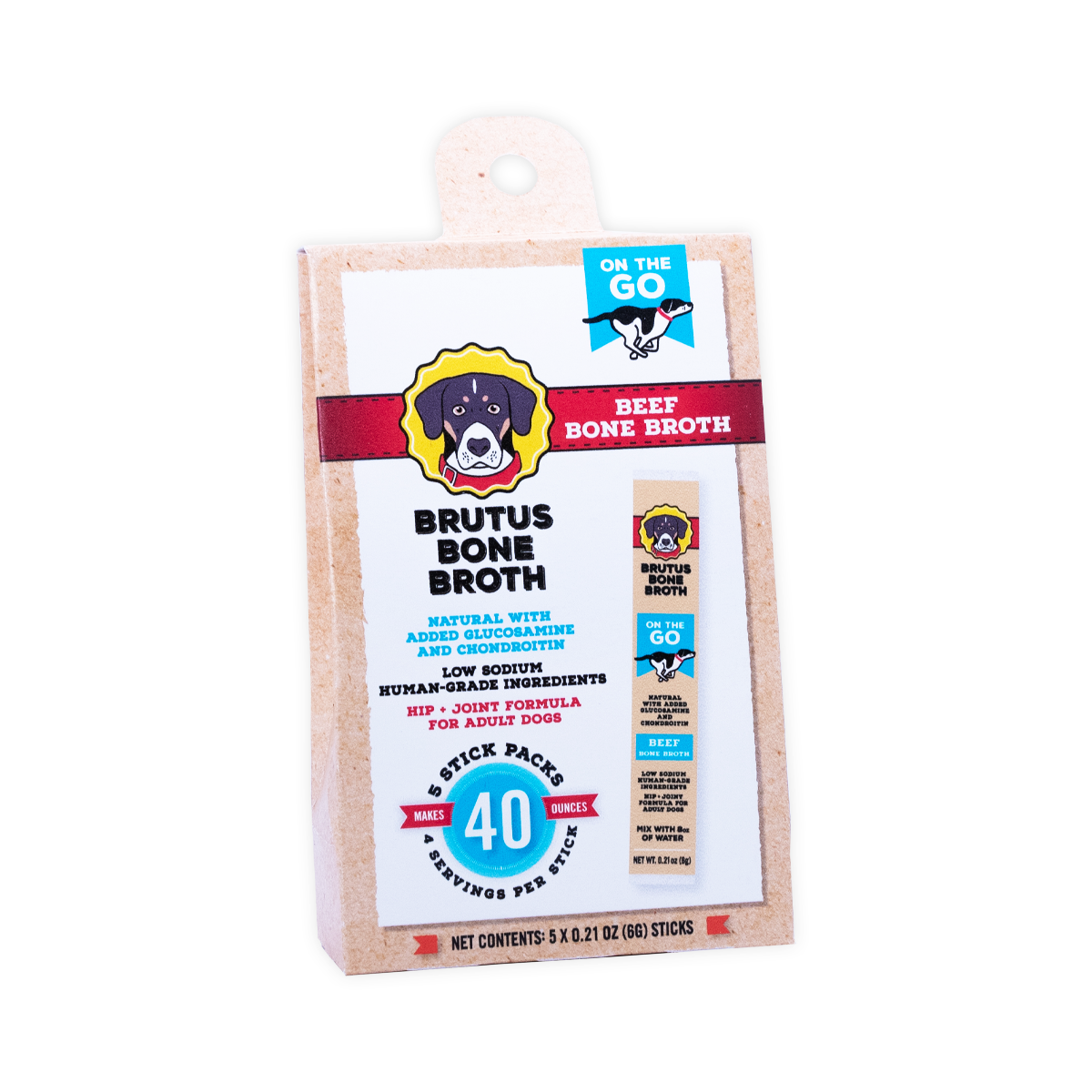 Beef Instant Brutus Bone Broth 5-Stick Pack