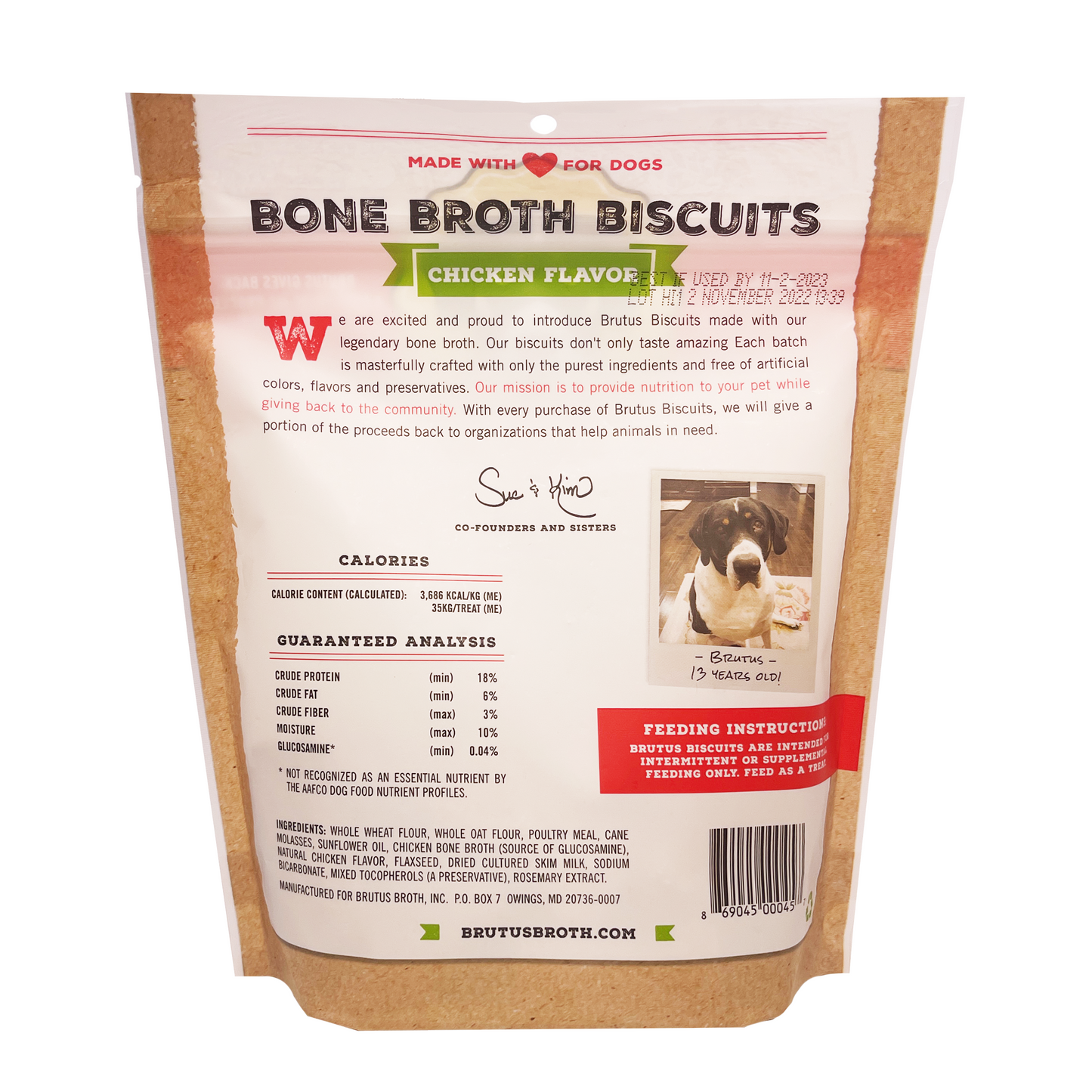 Wholesale Brutus Bone Broth Biscuits - Chicken