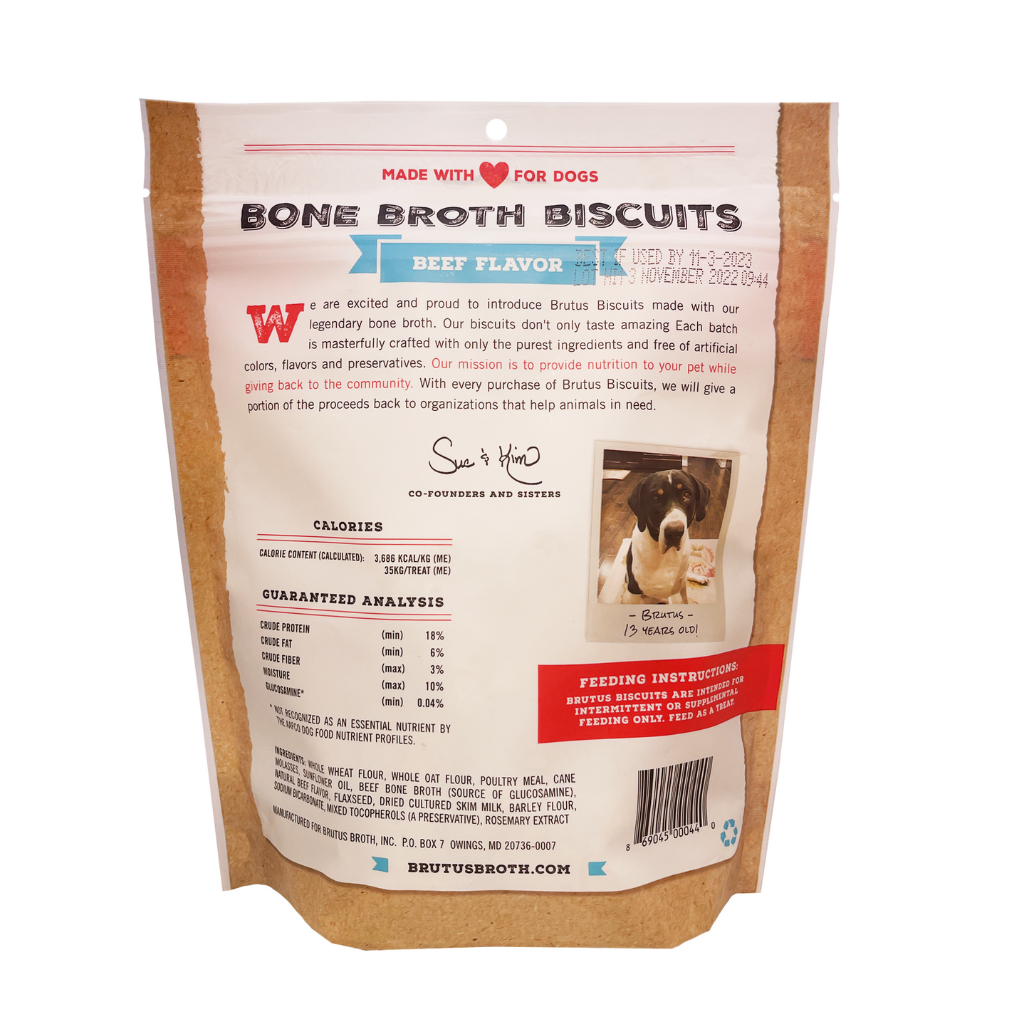 Wholesale Brutus Bone Broth Biscuits - Beef