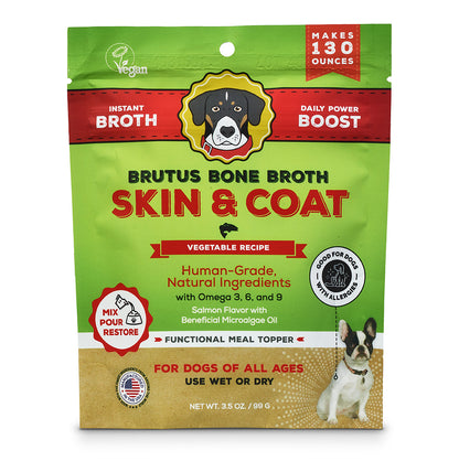 Brutus Bone Broth Skin & Coat Vegetable Powder - Front of Bag