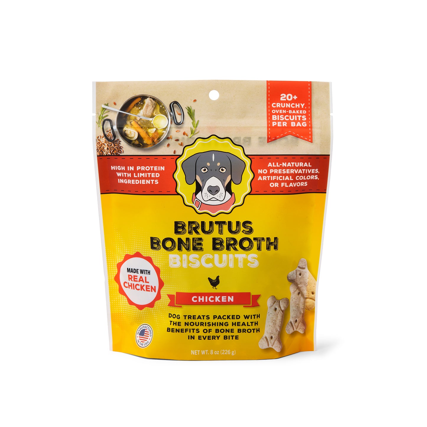 Brutus Broth Biscuits - Chicken (New Formula!)