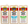 Pork broth, Beef broth, and Chicken broth