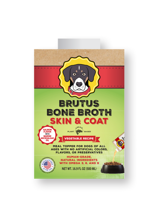 Brutus Broth Skin & Coat Vegetarian Bone Broth (16.9oz)