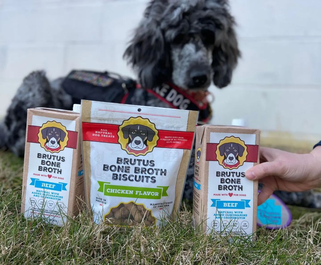 Brutus Bone Broth Biscuits Chicken All natural Dog Treats