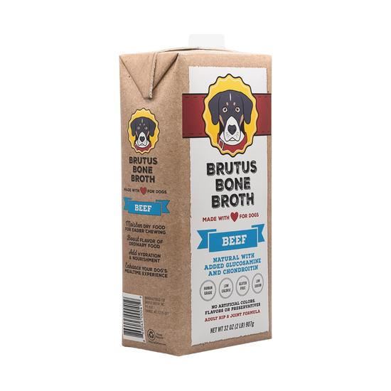 Brutus Bone Broth for Dogs – Beef | Dog Food Topper & Dog Food Gravy ...