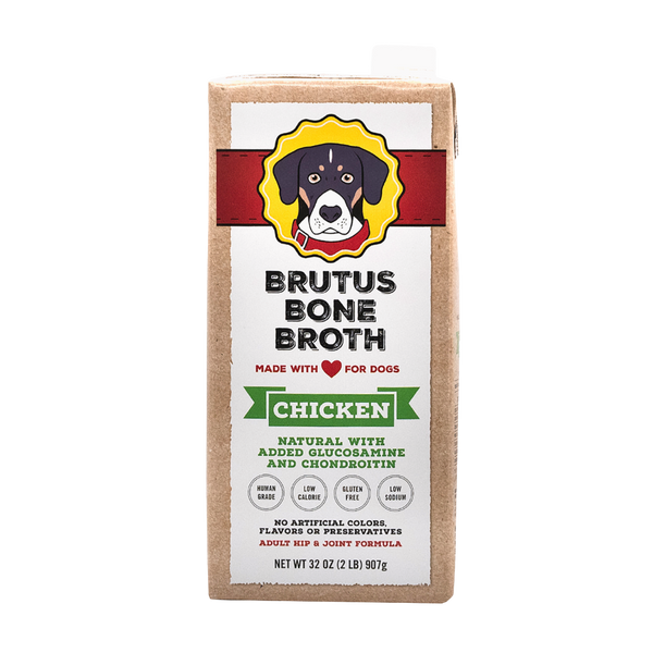 Brutus Bone Broth for Dogs Chicken Dog Food Topper Gravy
