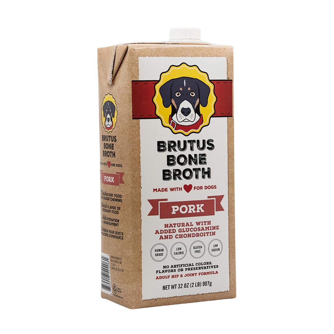 Brutus Bone Broth for Dogs – Pork| Dog Food Topper & Dog Food Gravy ...